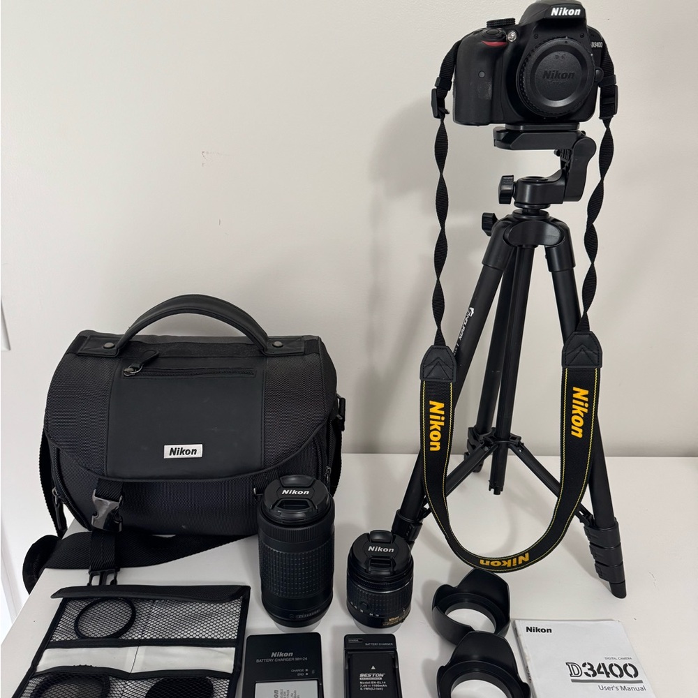Nikon D3400 24.2MP Digital SLR Camera with Lenses